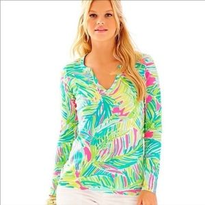 Lilly Pulitzer Kayleigh Top in Tropical Storm